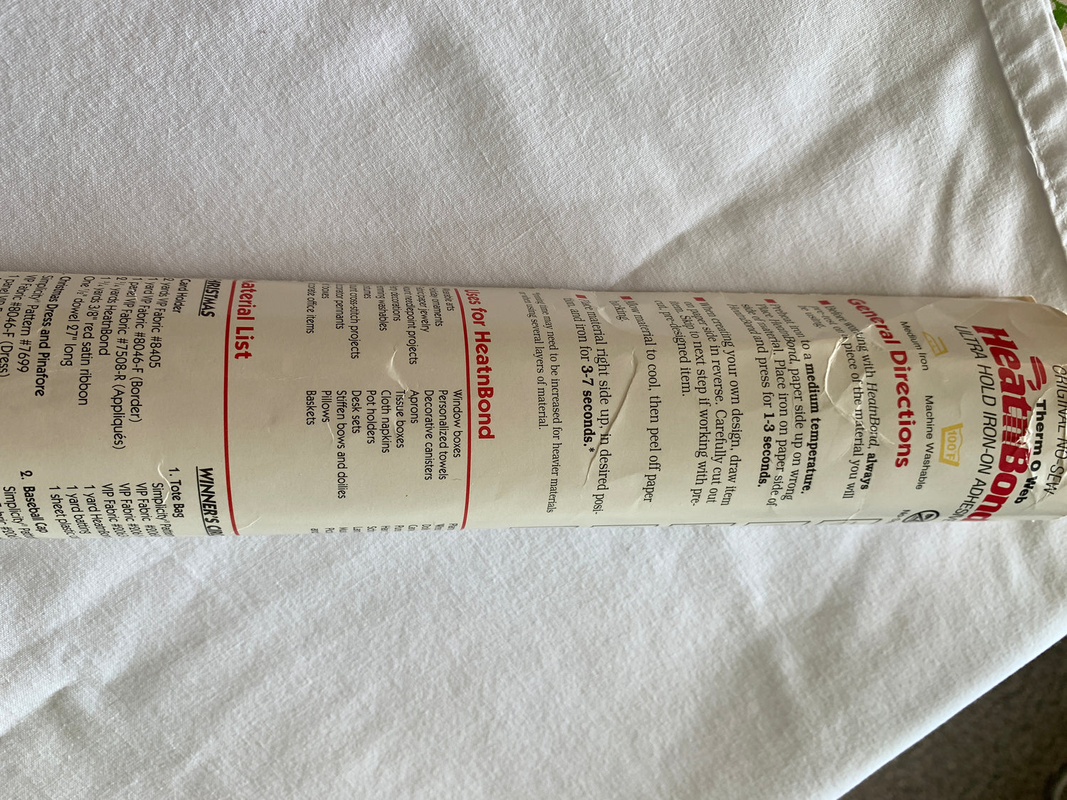 Fusible Interfacing, Iron On, Med/Heavy Weight, Heat Bond,