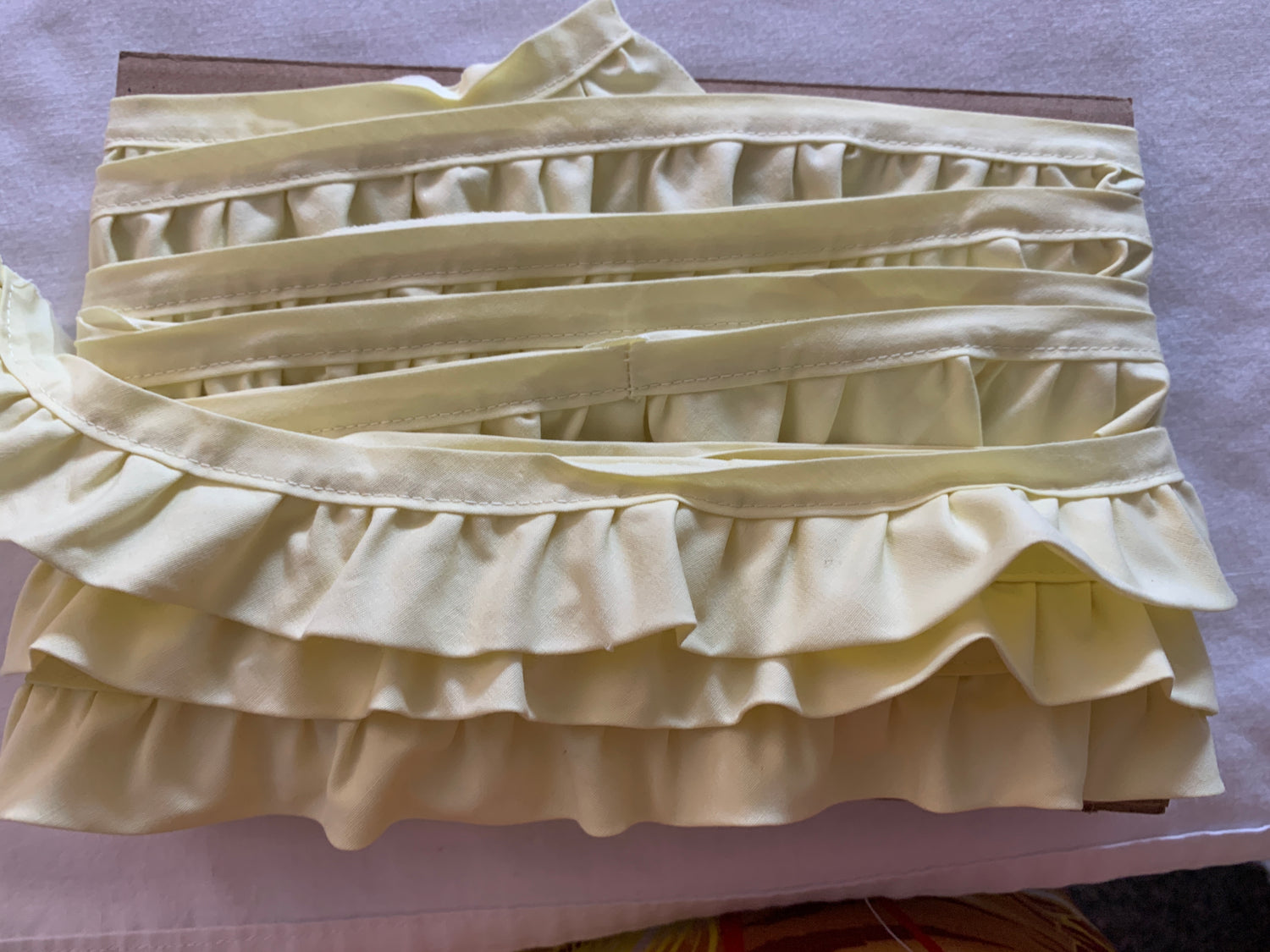 Trim Yellow, 15 Feet, 1 1/2 Inch Wide, Cotton Trim, Lace, Crafts, Hobbies, Photos. Card-Making, Baby Clothes (Copy)