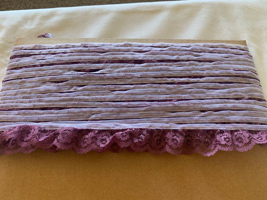 Lace Purple, 32 Feet, 1 Inch Wide, Trim, Lace, Crafts, Hobbies, Photos. Card-Making, Baby Clothes