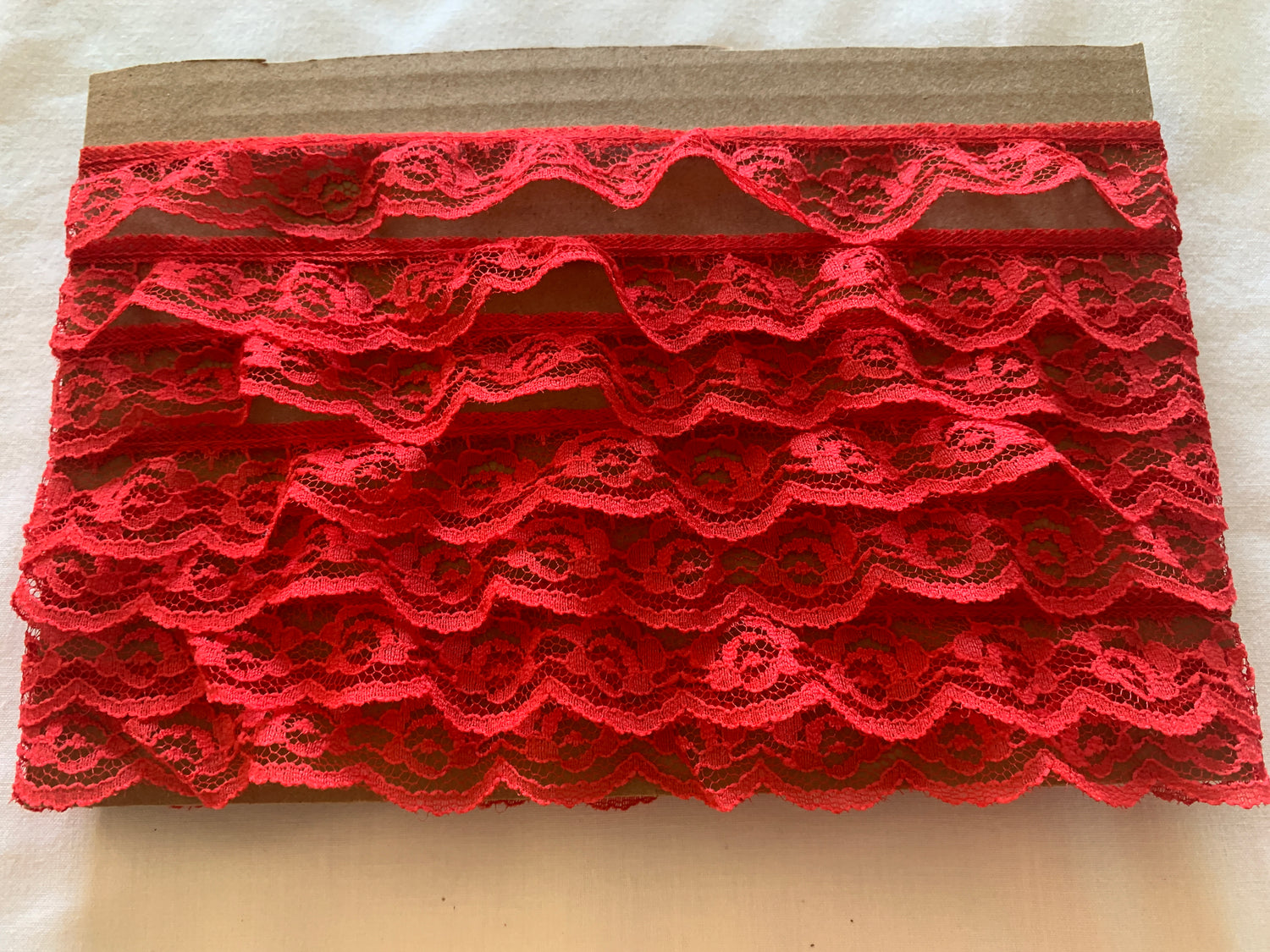 Lace Red, 10 Feet, 1 Inch Wide, Trim, Lace, Crafts, Hobbies, Photos. Card-Making, Baby Clothes
