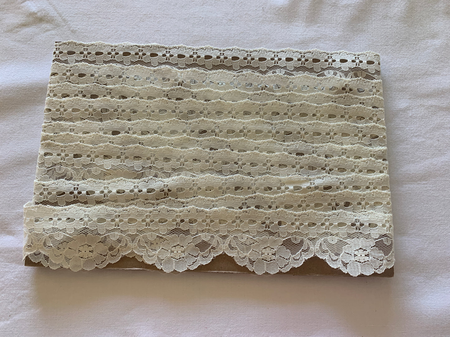 Trim Cream Color 15 Feet, 1 1/2 Inch Wide, Trim, Lace, Crafts, Hobbies, Photos. Card-Making, Baby Clothes (Copy)