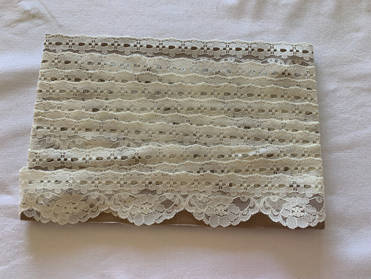 Trim Cream Color 15 Feet, 1 1/2 Inch Wide, Trim, Lace, Crafts, Hobbies, Photos. Card-Making, Baby Clothes (Copy)