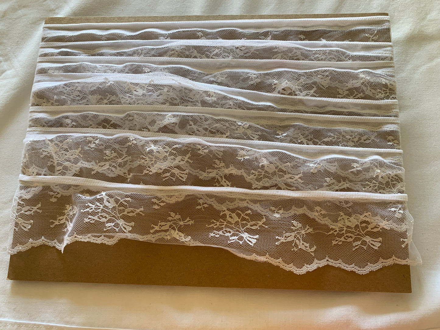 Trim White 15 Feet, 2 1/2 Inch Wide, Trim, Lace, Crafts, Hobbies, Photos. Card-Making, Baby Clothes