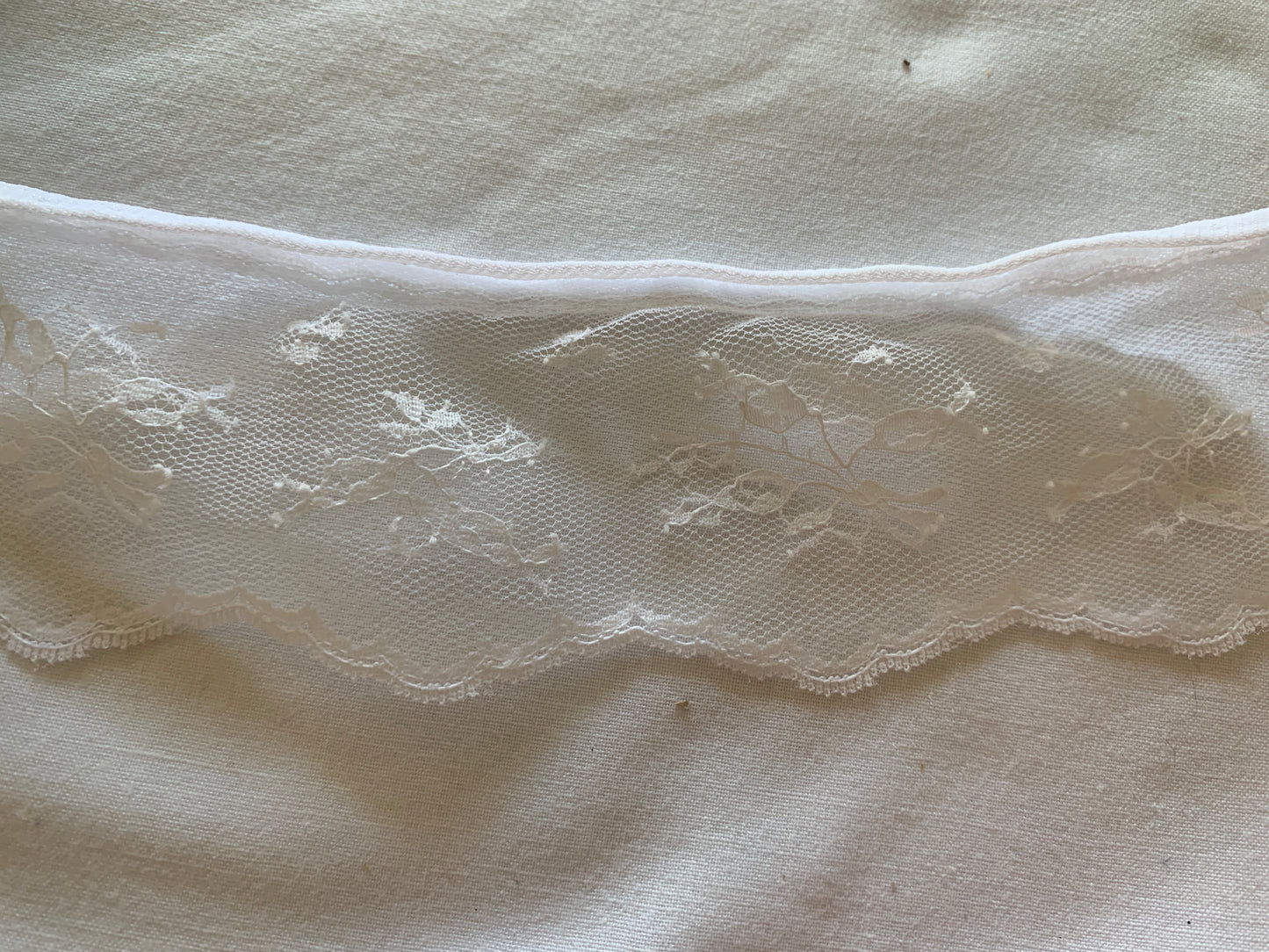 Trim White 15 Feet, 2 1/2 Inch Wide, Trim, Lace, Crafts, Hobbies, Photos. Card-Making, Baby Clothes