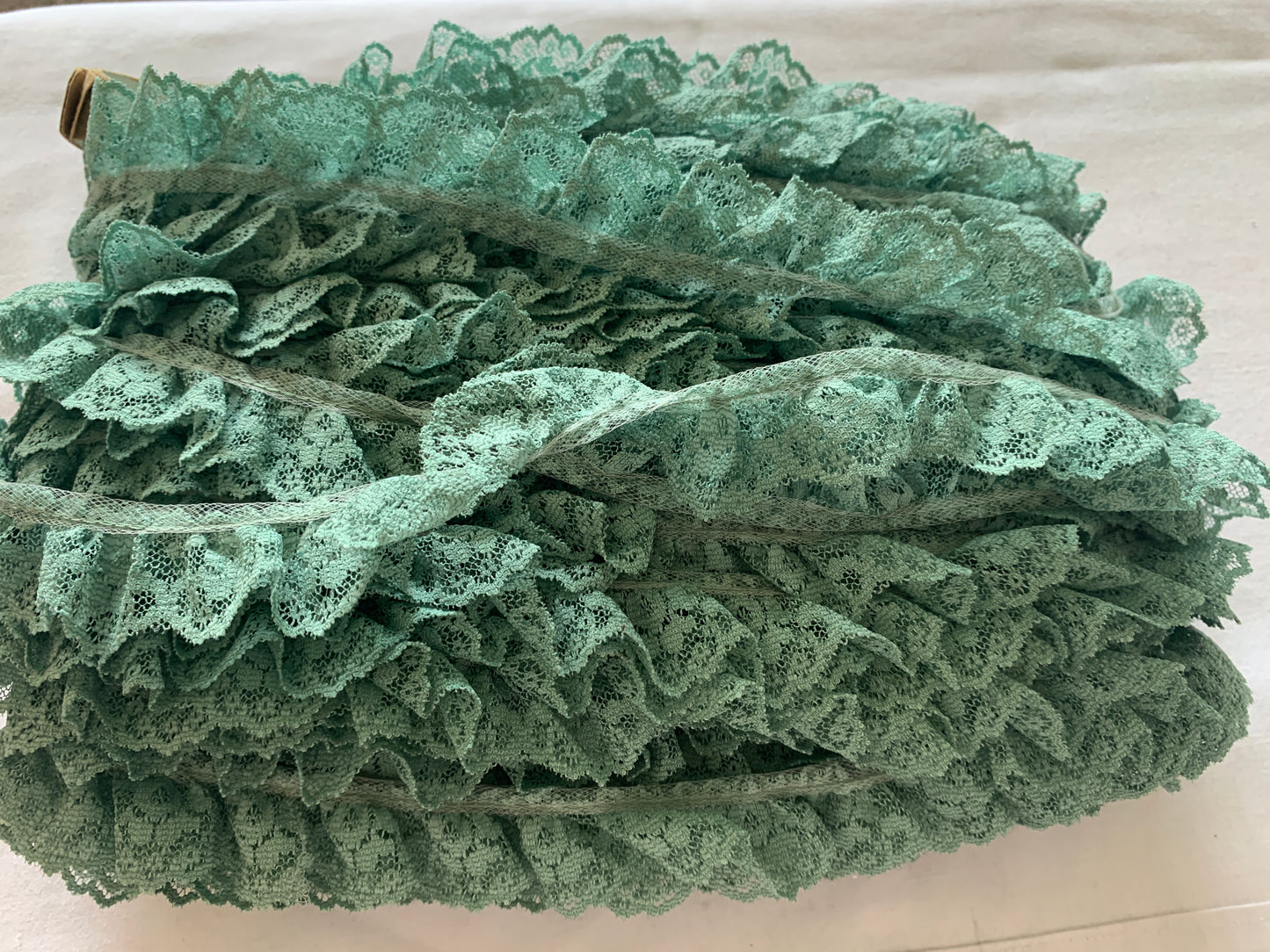 Lace Ribbon Green, 177 Feet, 1 Inch Wide, Trim, Lace, Crafts, Hobbies, Photos. Card-Making, Baby Clothes