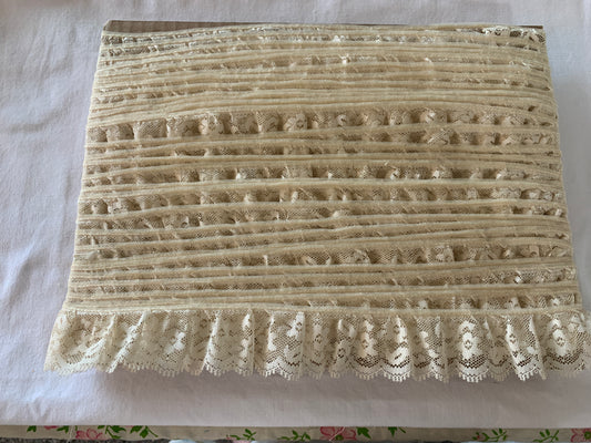 Trim Cream Color, 60 Feet, 1 1/2 Inch Wide, 100% Polyester Trim, Lace, Crafts, Hobbies, Photos. Card-Making, Baby Clothes
