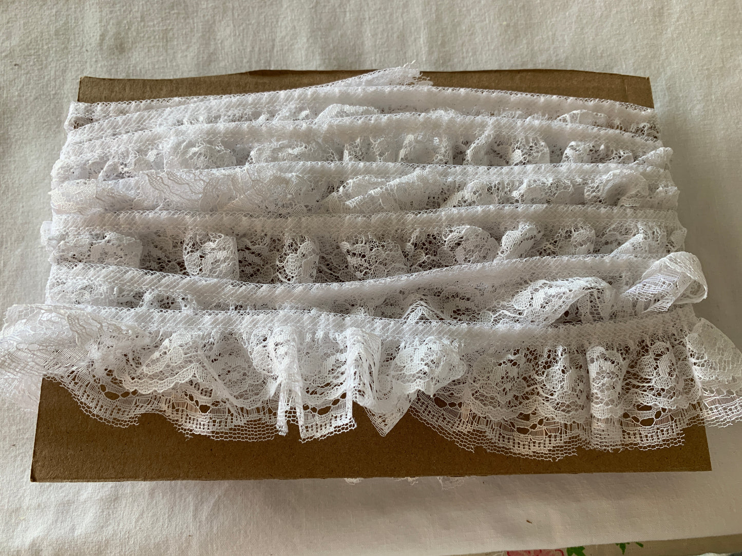 Lace White, 10 Feet, 1 1/2Inch Wide, Trim, Lace, Crafts, Hobbies, Photos. Card-Making, Baby Clothes