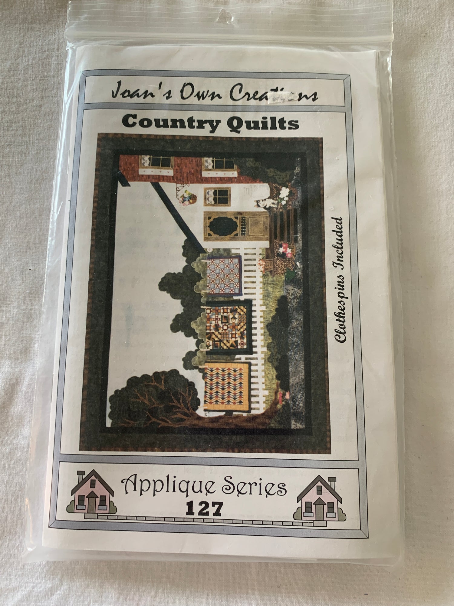 Wall Hanging Country Quilt's,Joan's Own Creations, Applique Series 127, 27 x 37 Inches, 1999