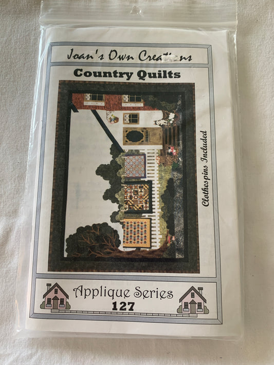 Wall Hanging Country Quilt's,Joan's Own Creations, Applique Series 127, 27 x 37 Inches, 1999