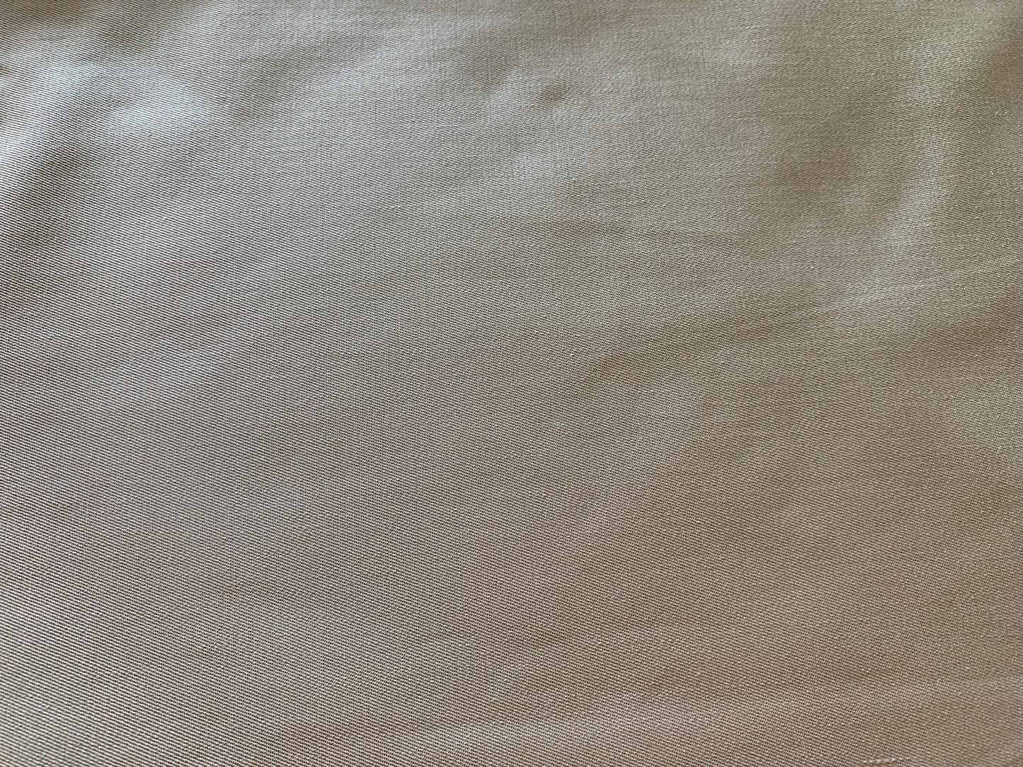 Light Brown Tan Polyester Medium Weight Fabric, Pants,  Approx 132 x 44 Inches, New/Old Stock