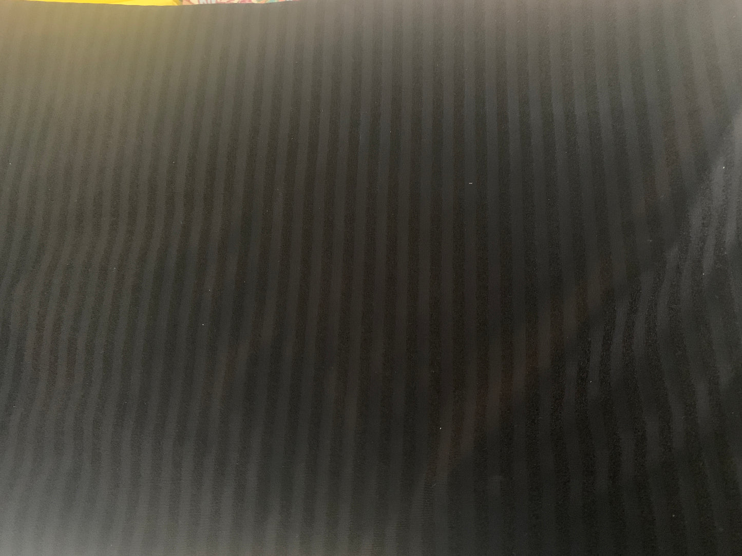 Black with Black Stripes, Two Way Spandex/Polyester, 1.6 meters x 60" New/Old Stock