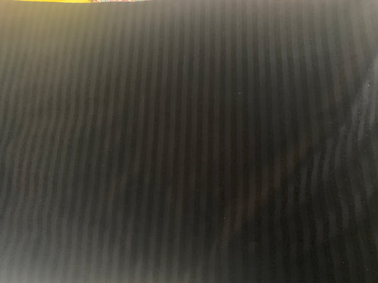 Black with Black Stripes, Two Way Spandex/Polyester, 1.6 meters x 60" New/Old Stock