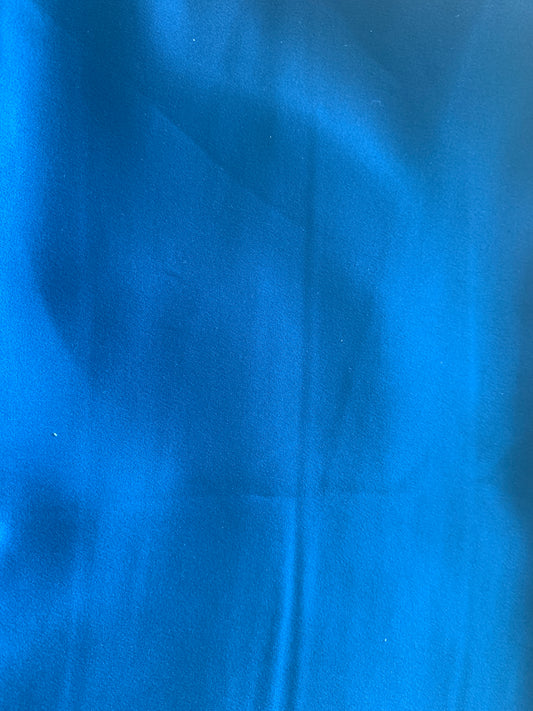 Blue Mixed Rayon, Nylon, 4 Meter x 58", Pre-Washed, New/Old Stock