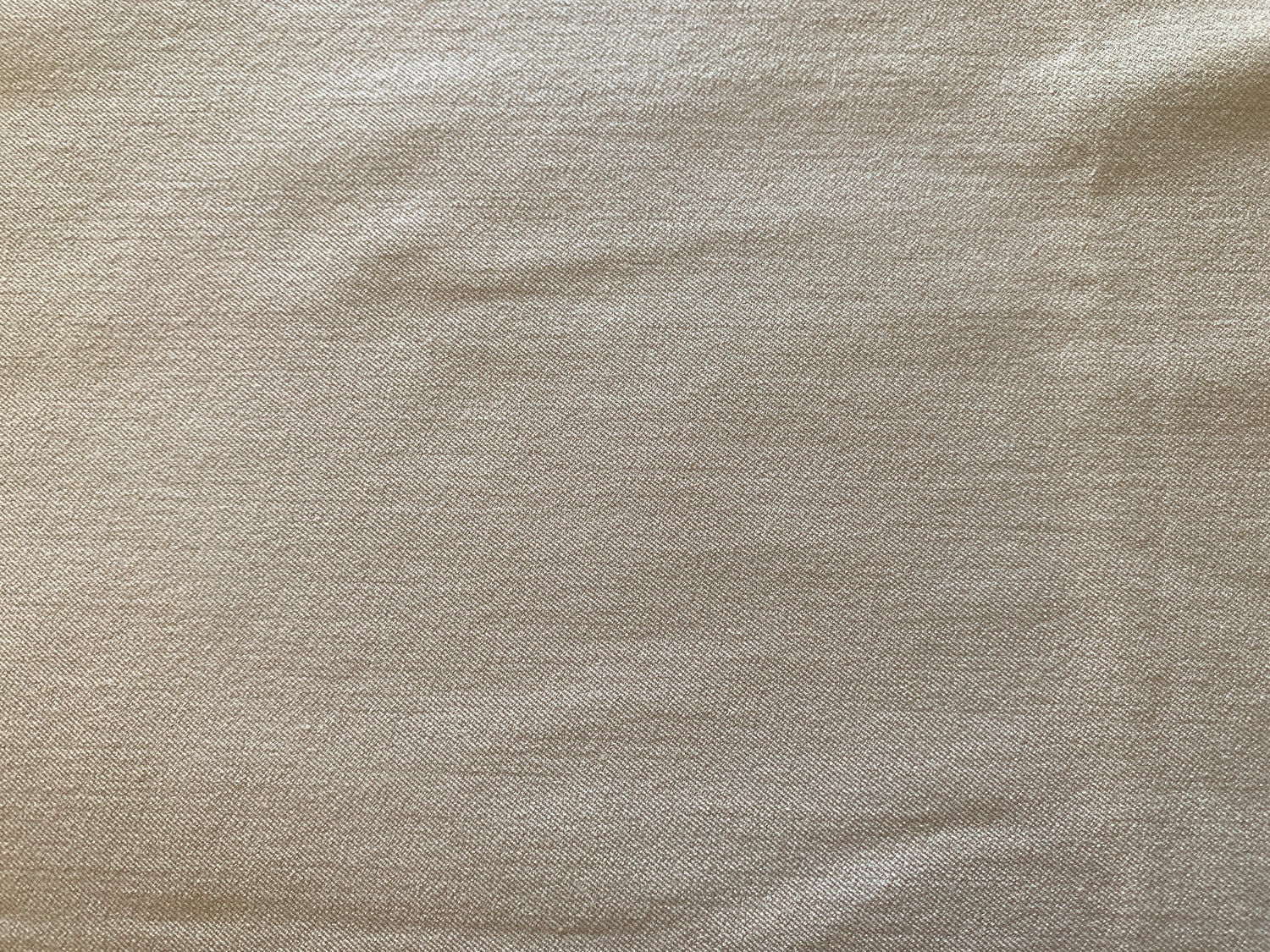 Tan/Beige Polyester Light Weight, 74 x 52 Inches, New/Old Stock