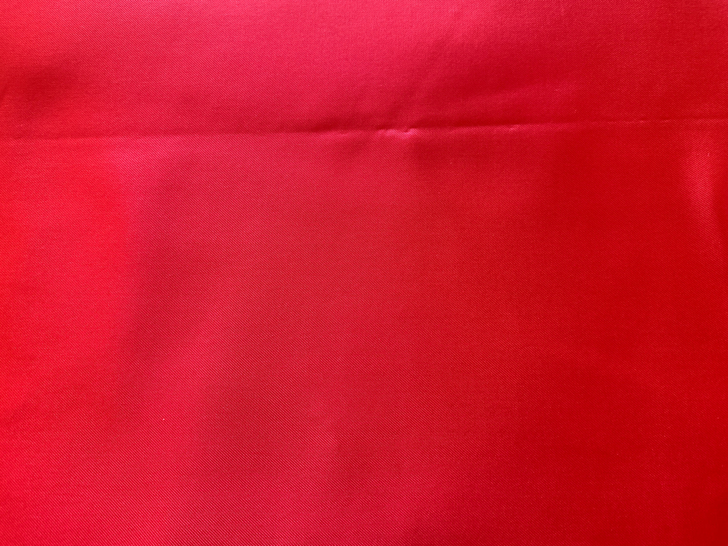 Red Satin Polyester Light Weight, 192 x 54 Inches, New/Old Stock