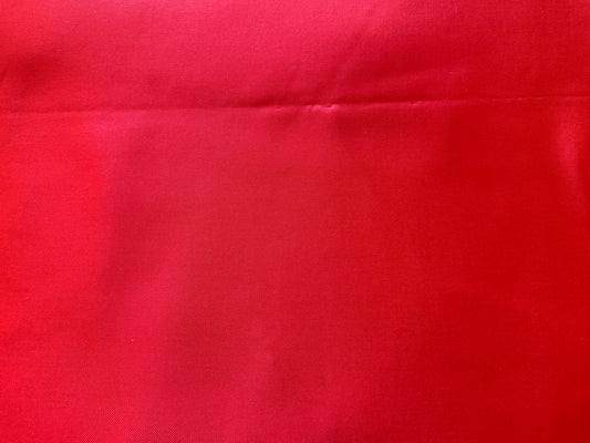 Red Satin Polyester Light Weight, 192 x 54 Inches, New/Old Stock