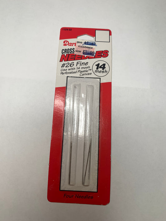 Darice Cross Stitch Needles #26 Fine, 14 Mesh, Perforated Plastic Canvas