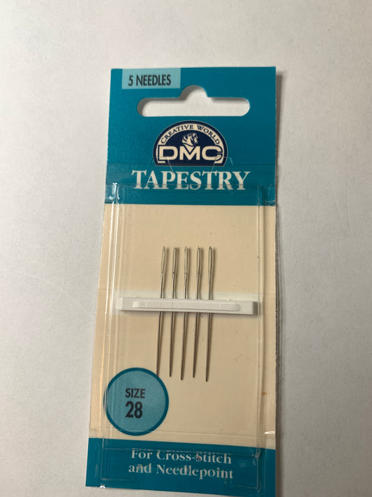 DMC Tapestry Needles, 5 Needles, Size 28