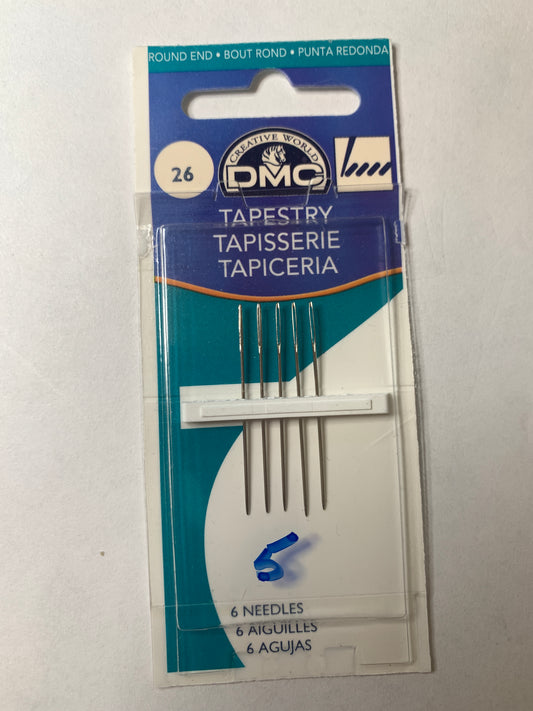 DMC Tapestry Needles, 5 Needles, Size 26