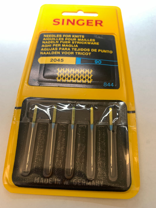 5 Singer Machine Needles, Size 11, Knits, Fits Most Domestic/Imported Machines