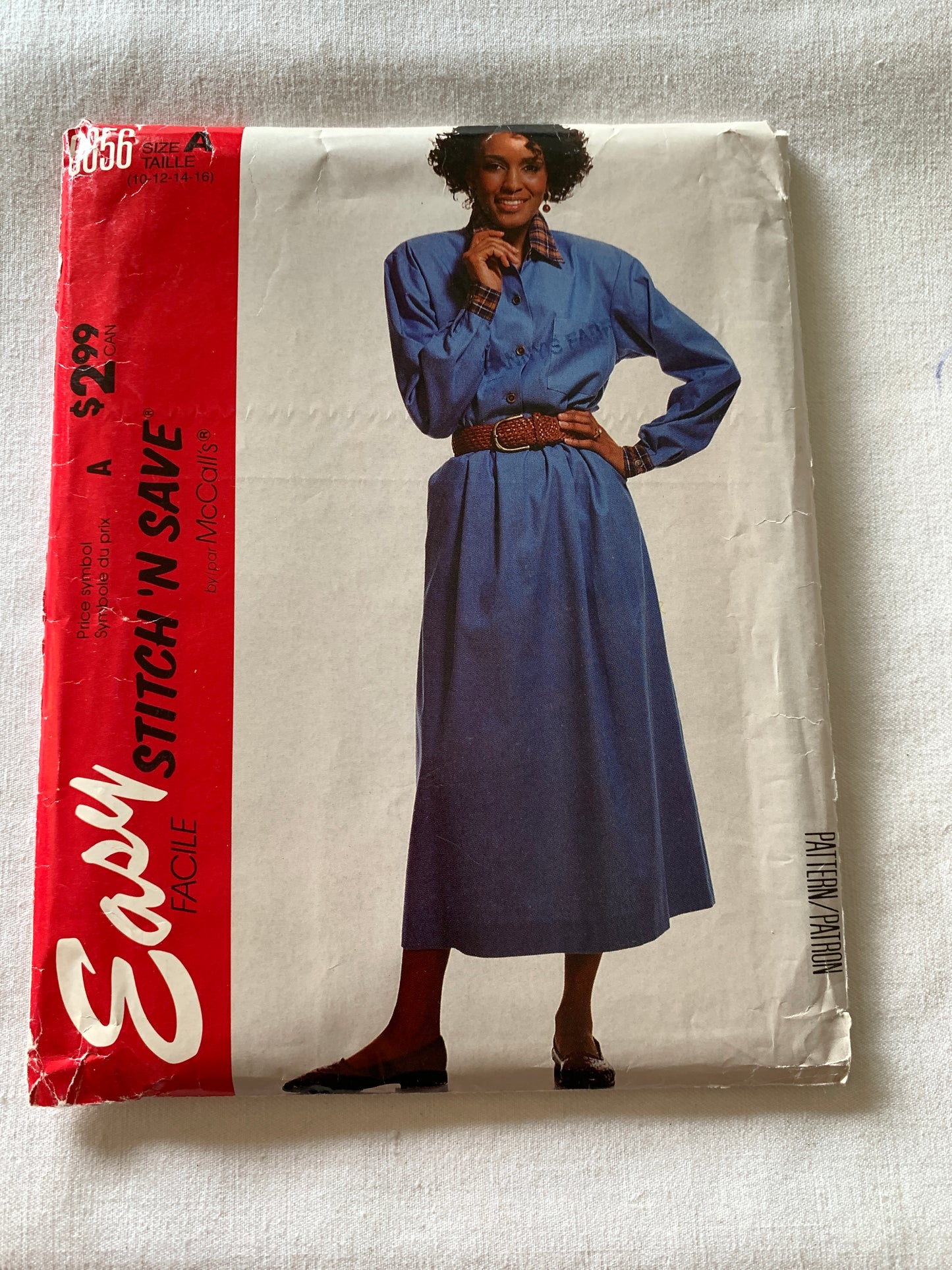 McCall's Sewing Pattern 6656 Misses' Blouse, Skirt, Front Button, Shoulder Pads, Pockets, Uncut, Vintage 1993