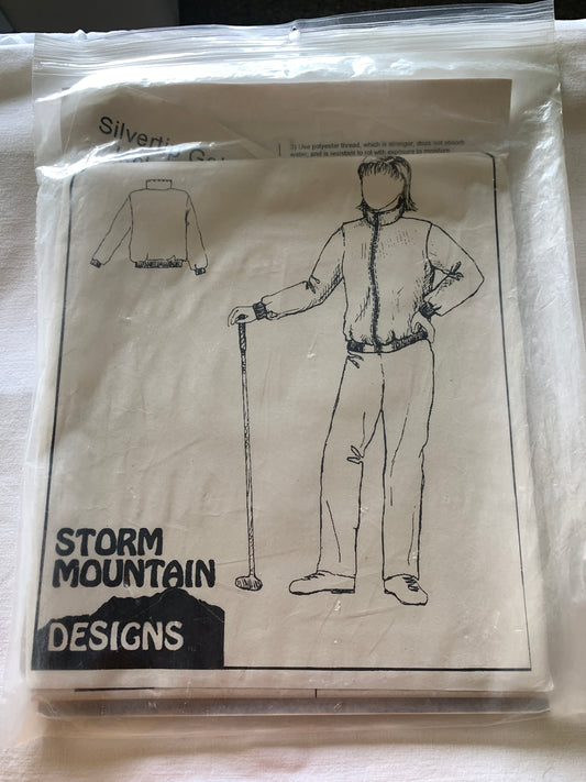 Storm Mountain Designs Sewing Patterns 40 Adult Silvertip Golf Jacket, Elastic Waist, Pocket, Zipper Front, Size 43-54, Uncut, Vintage 2000