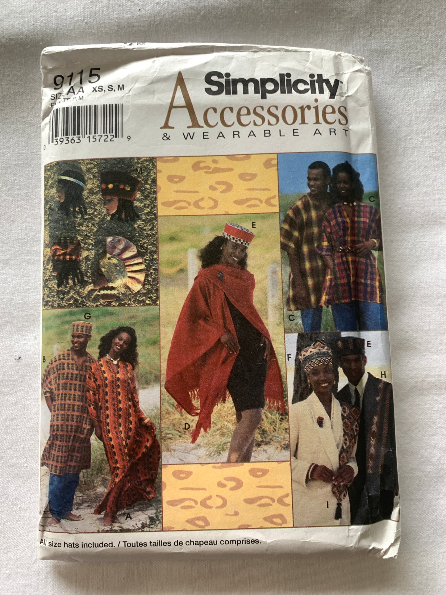Misses', Men's and Teens' Tunic In Three Lengths, Hats, Shawl, Scarf, And Pins