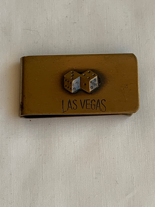 Las Vegas Money Clip, Gold Toned