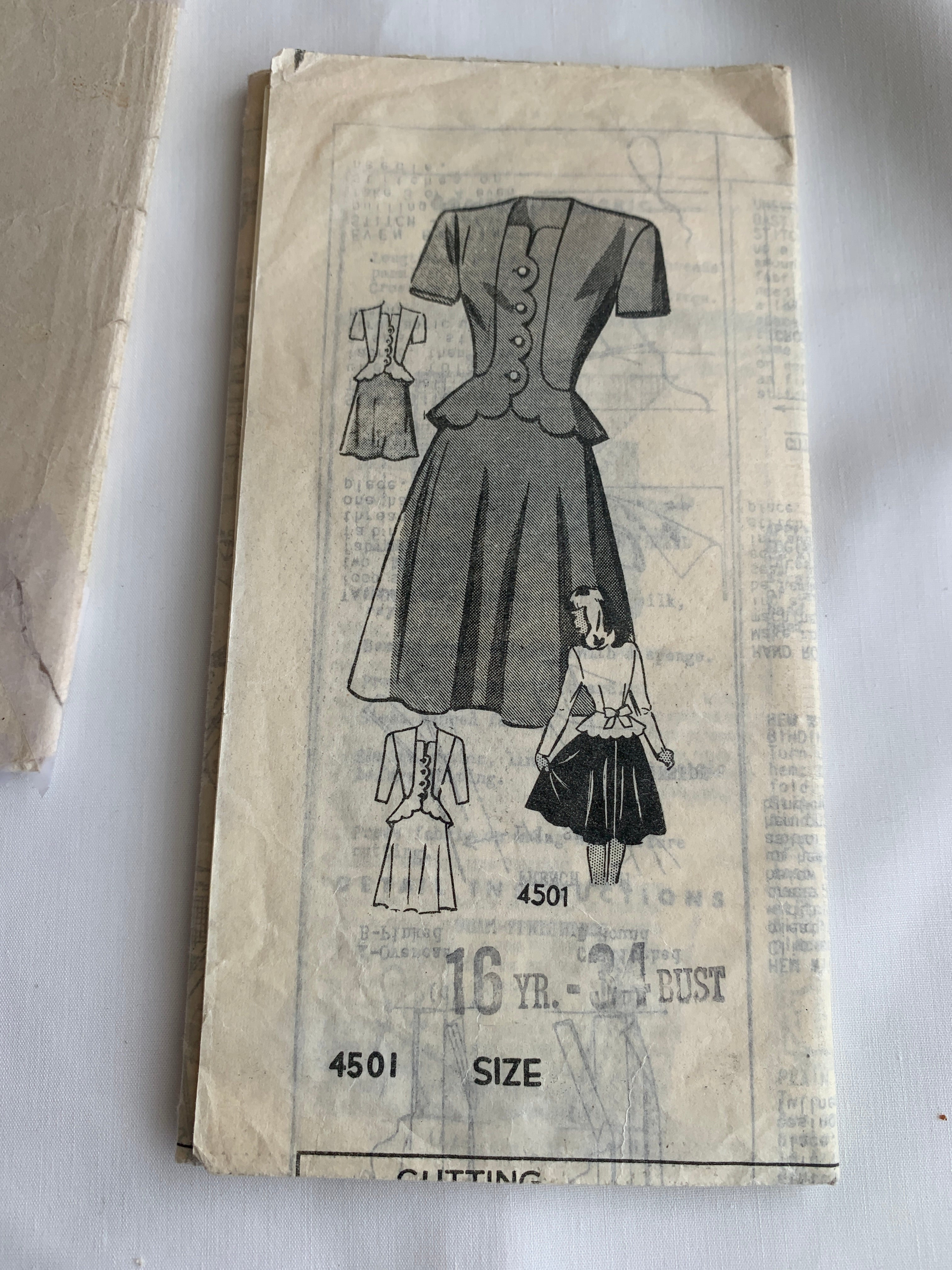 Family Herald Sewing Pattern 4501 Misses'/Women's Dress, Zipper Back ...