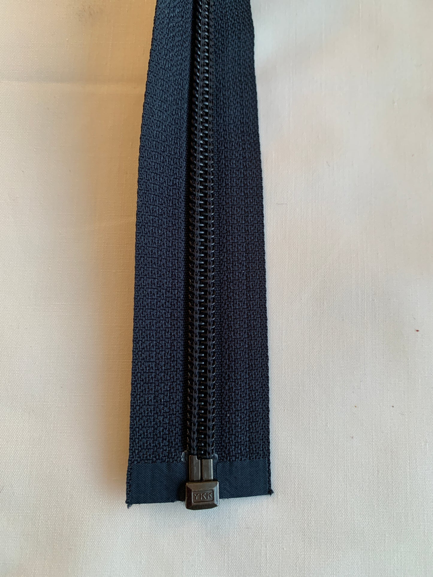 Molded Plastic Zipper, Separating, 32 Inch, Navy Blue Color, New