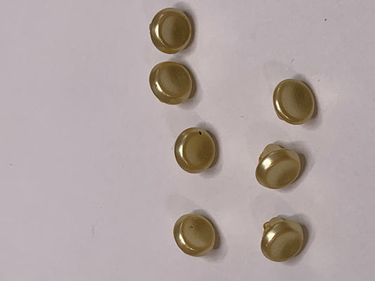 Vintage Children/Baby 7 Plastic Buttons, Shank, Yellow, .08cm, New/Old Stock