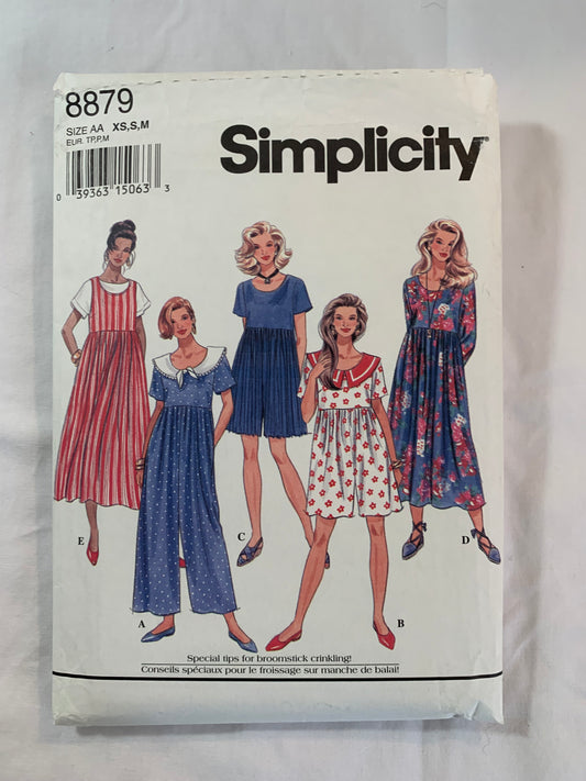 Simplicity Sewing Pattern 7410 Girls' Leggings, Top, Two Lengths, Stretch Knit Only, Capris, Pullover, Hood, Long/Short Sleeves, Size 7-14, Uncut, Vintage 1991