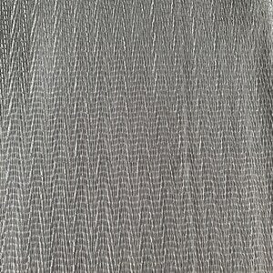 Pender Grey Hamilton Leafy Lines, Chenille, Polyester, Fabric, 100 x 44 Inches, New/Old Stock