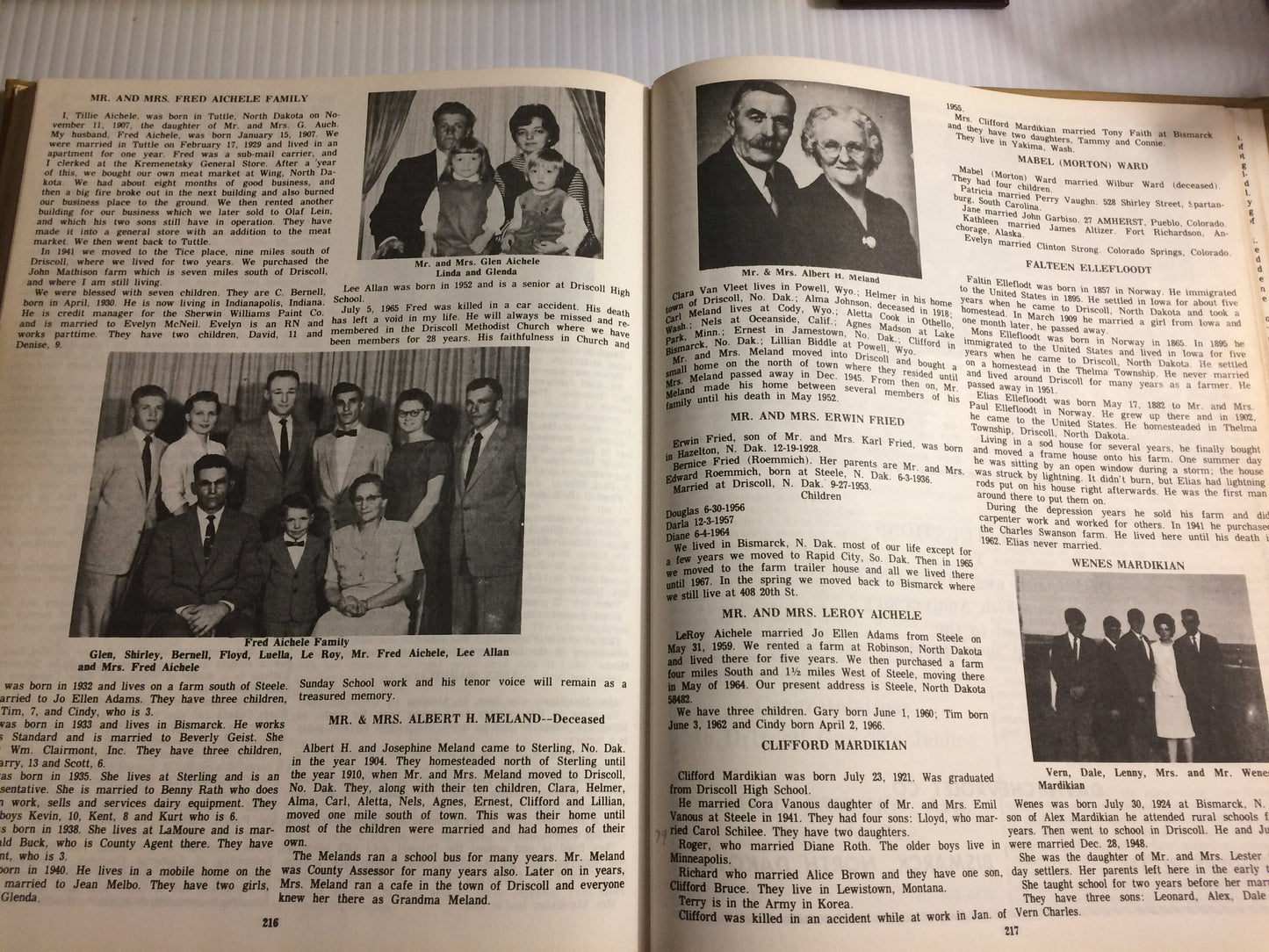Driscoll North Dakota 1883-1970 History Book, Remembrances, Family, Stories, United States, Town, Local, Frederick,