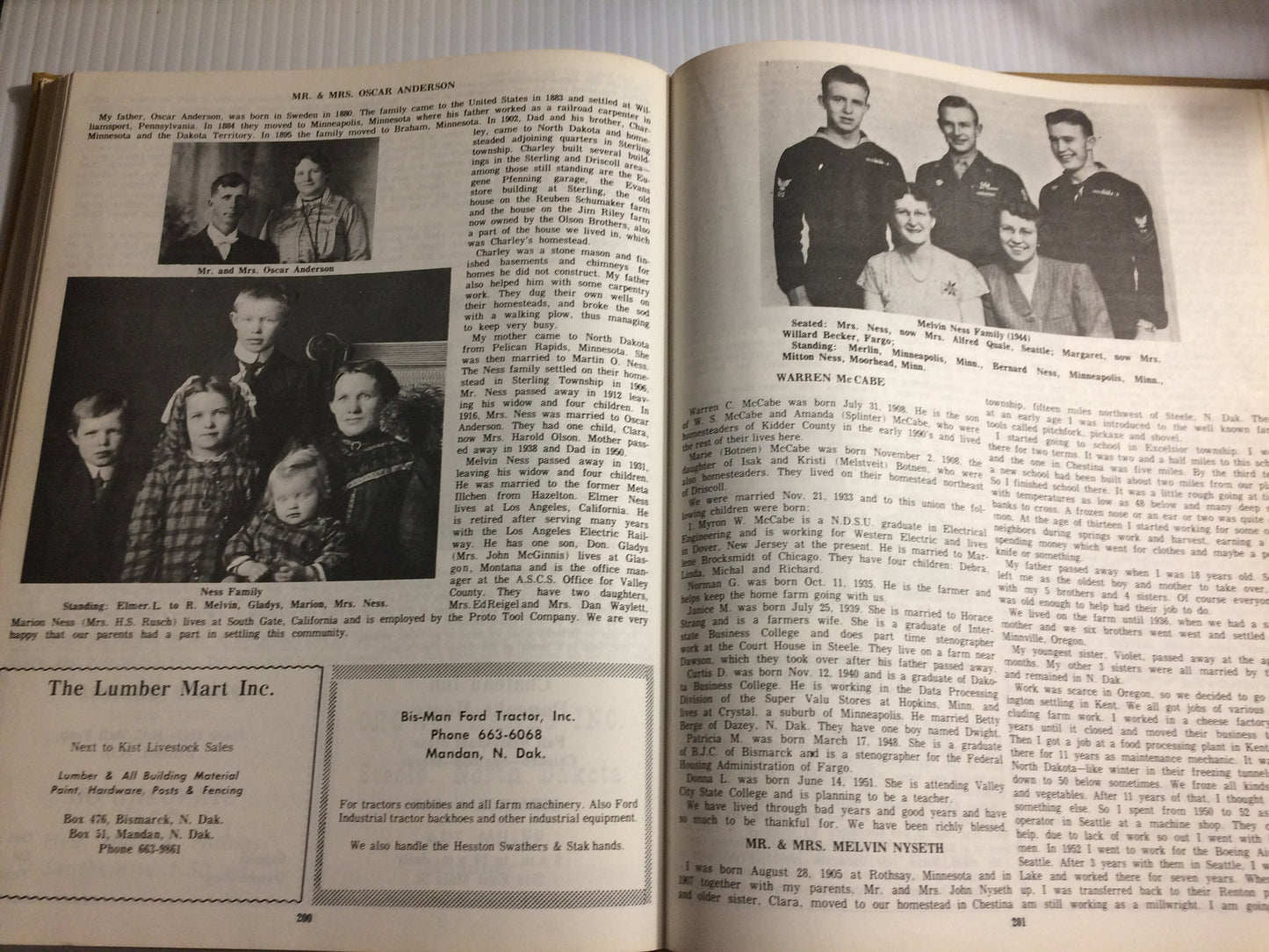 Driscoll North Dakota 1883-1970 History Book, Remembrances, Family, Stories, United States, Town, Local, Frederick,