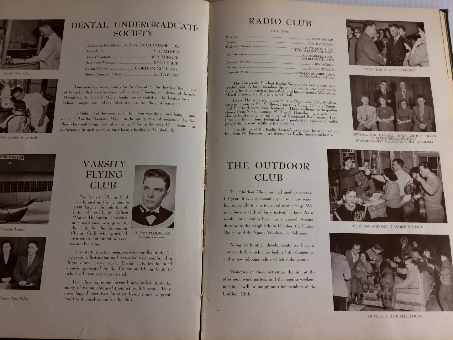 Evergreen and Gold 1952 School Class, Remembrance, Yearbook, University of Alberta, Edmonton, Canada,  Official Publication