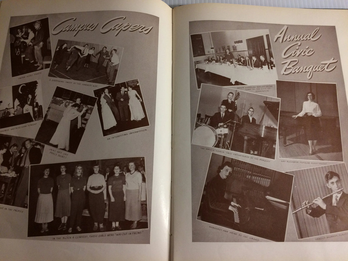 Evergreen and Gold 1952 School Class, Remembrance, Yearbook, University of Alberta, Edmonton, Canada,  Official Publication