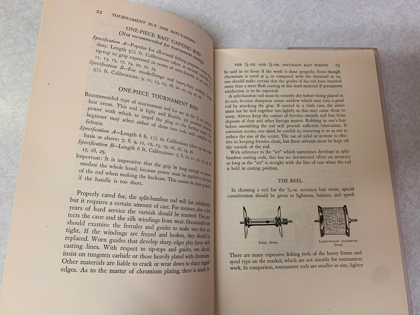 Tournament Fly & Bat Casting, Fishing Flies, Barbless Hooks, Knots, Instruction Book, Tools, Materials, Hobby, Craft, Fisherman, Hooks, 1946