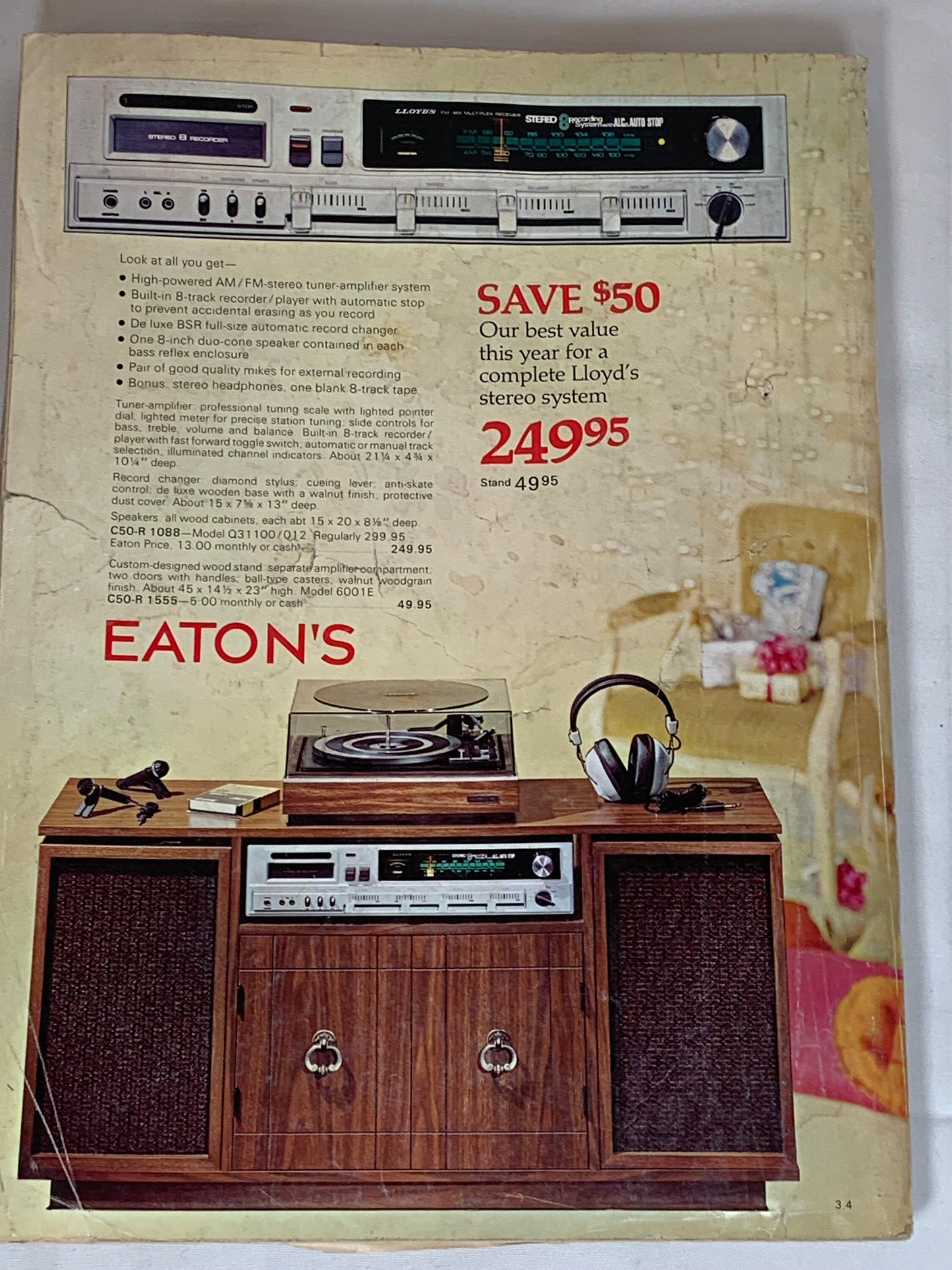 Eaton's Canada's Christmas Catalogue 1975,  Shopping, Clothes, Electronics, Sports, Office, Household, Linens, Furniture, Gifts
