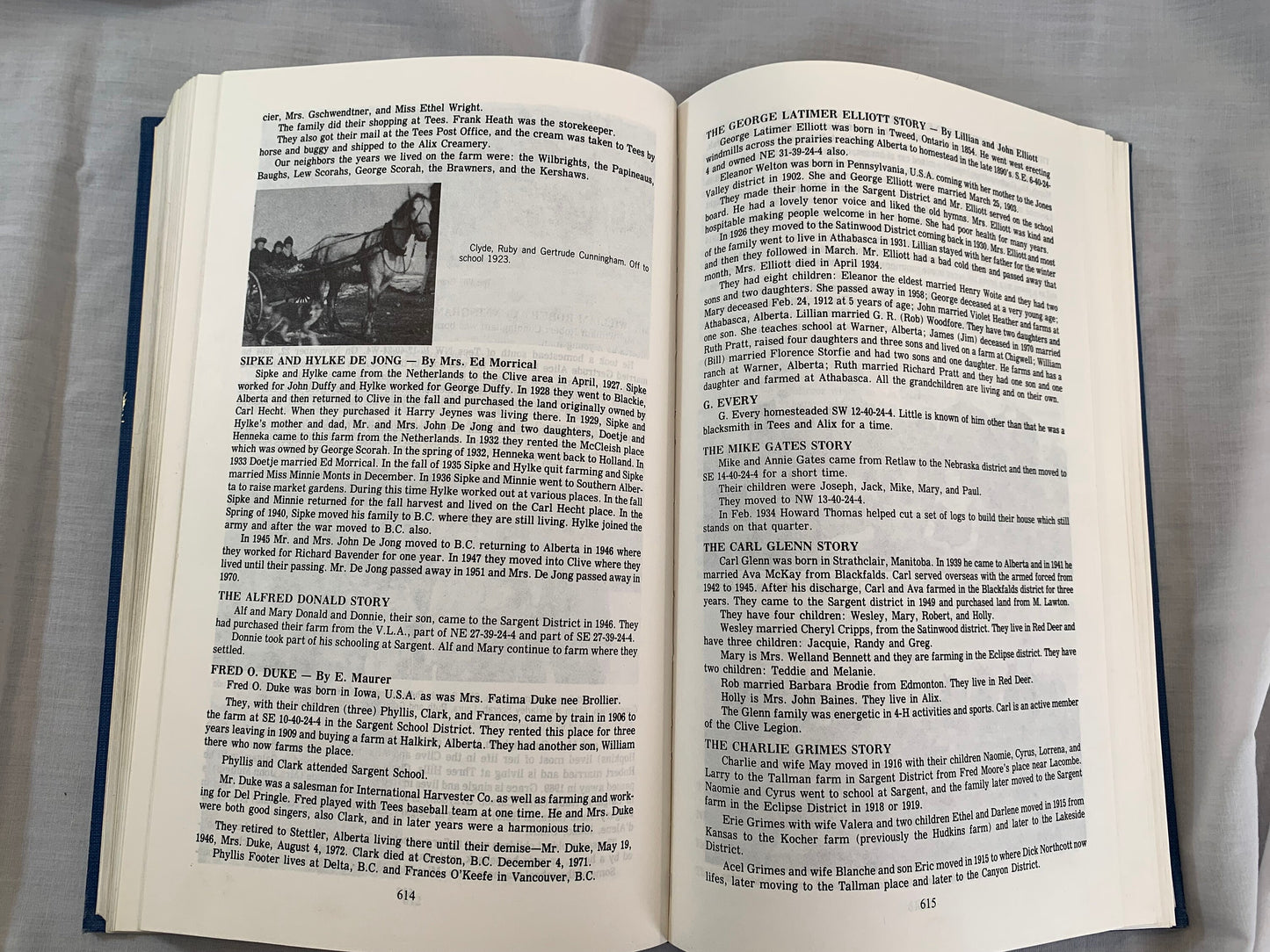Pioneers and Progress History Book, 1974, Alix, Clive, Carroll, Stanton, Westling, Alberta Memories, History, Family, Community, Life Story