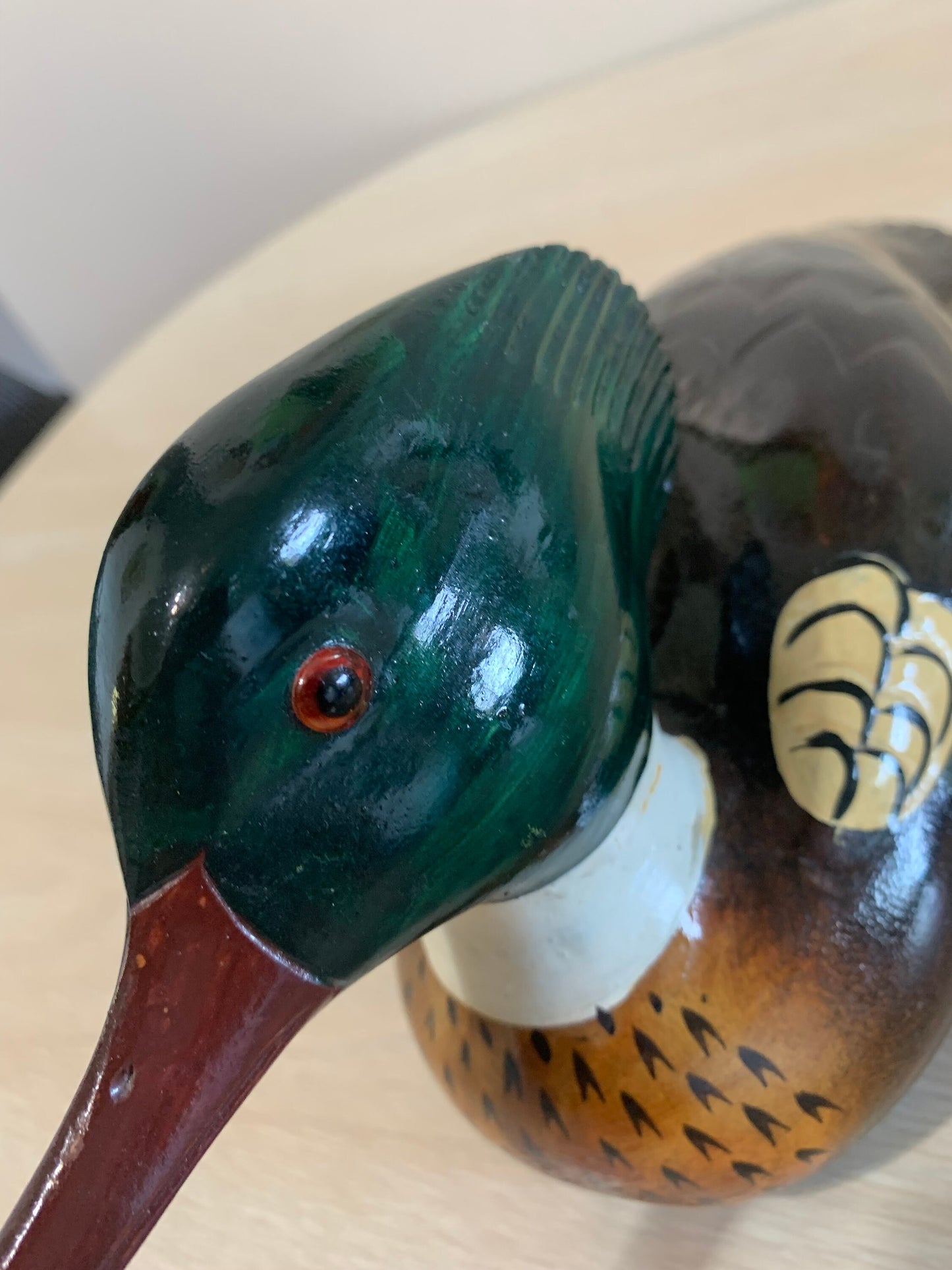 Pacific Rim Carvers Hand Painted Wood Duck
