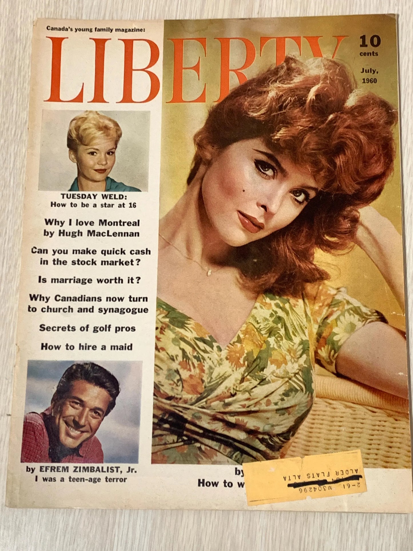 Vintage 1960 Canada Liberty Magazines Articles Pertaining to Canada Ways, Celebrity News, Political Views, Life Issues,
