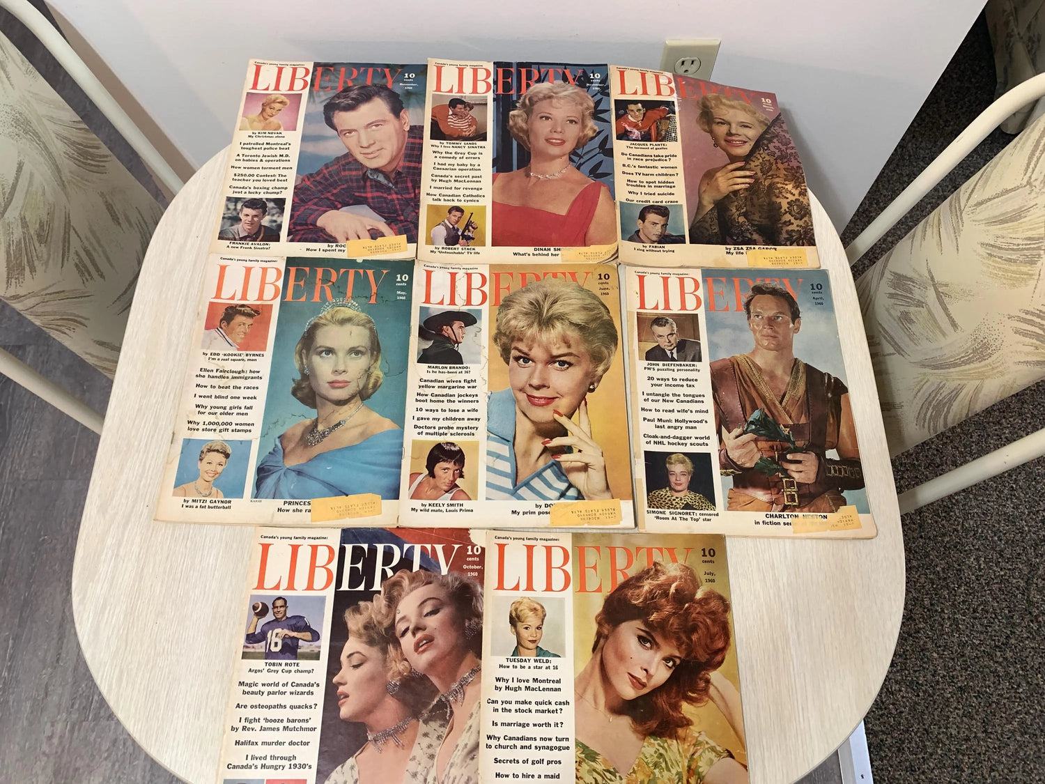 Vintage 1960 Canada Liberty Magazines Articles Pertaining to Canada Ways, Celebrity News, Political Views, Life Issues,