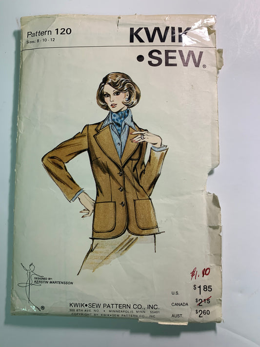 KWIK 120 Ladies' Blazer, Size 8-12, Uncut