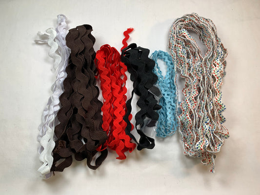 White, Brown, Red, Black, Light Blue, Multi-Colored, Rick Rack, Scrapbooking, Doll Clothes, Junk Journals, Crafts, Hobbies, Photos. Card-Making, Baby Clothes