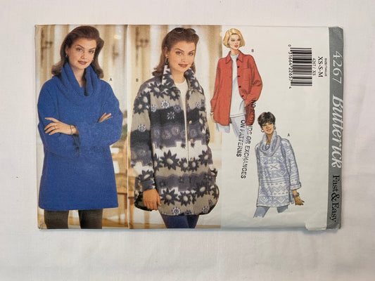 Butterick 4267 Misses' Jacket, Coats, Uncut, Vintage 1995