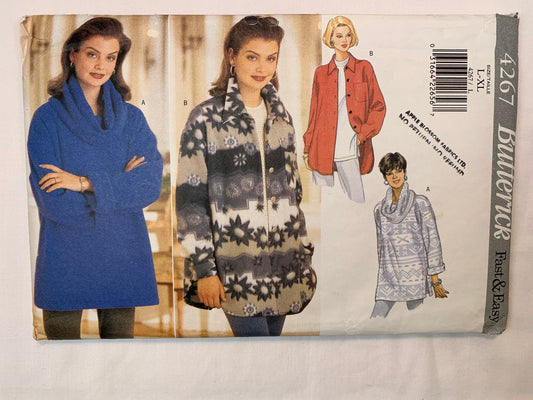 Butterick 4267 Misses' Jacket, Coats, Size 16-22, Uncut, Vintage 1995