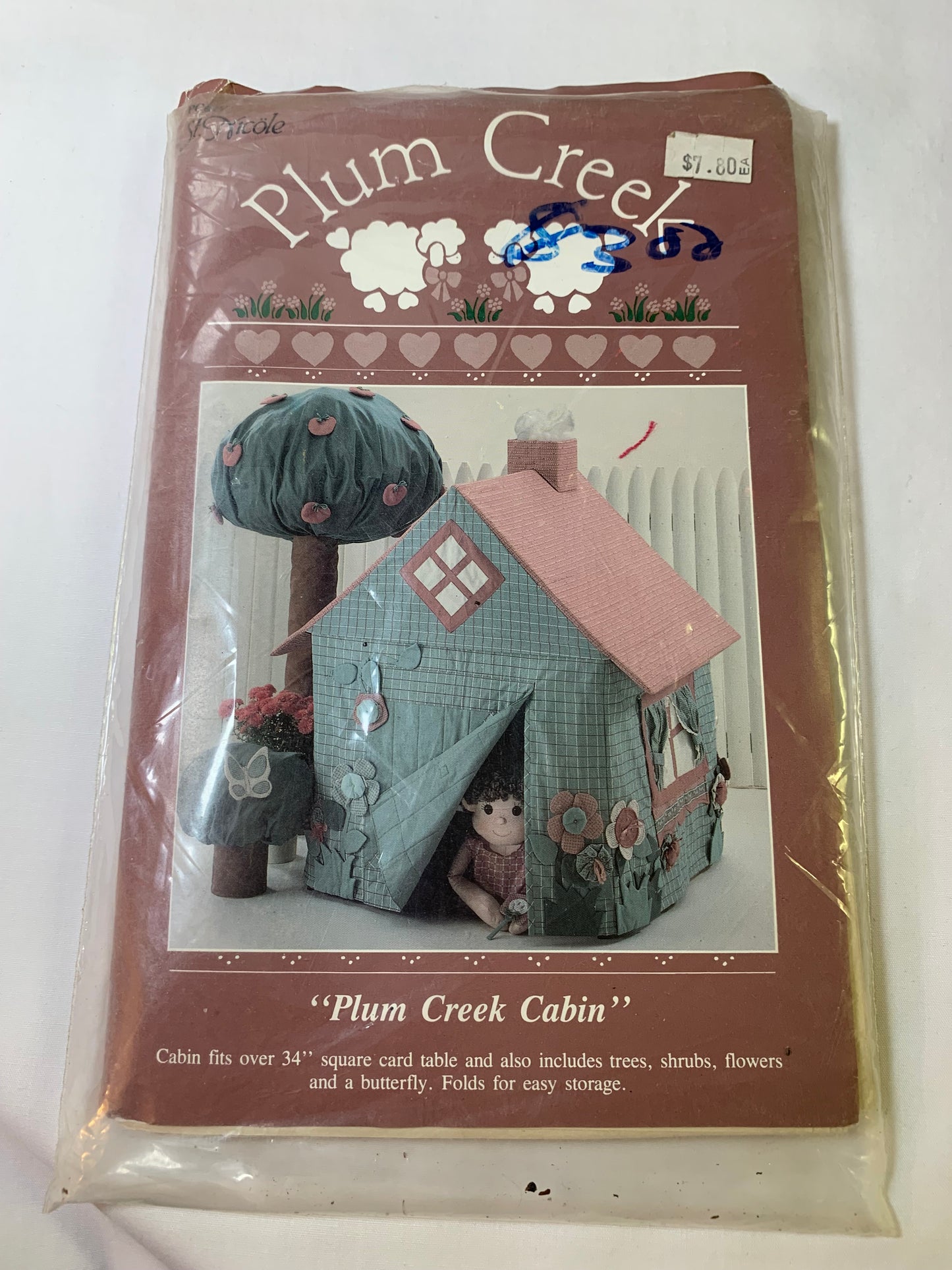 St. Nicole Plum Creek Cabin Sewing Pattern, Trees, Shrubs, Flowers