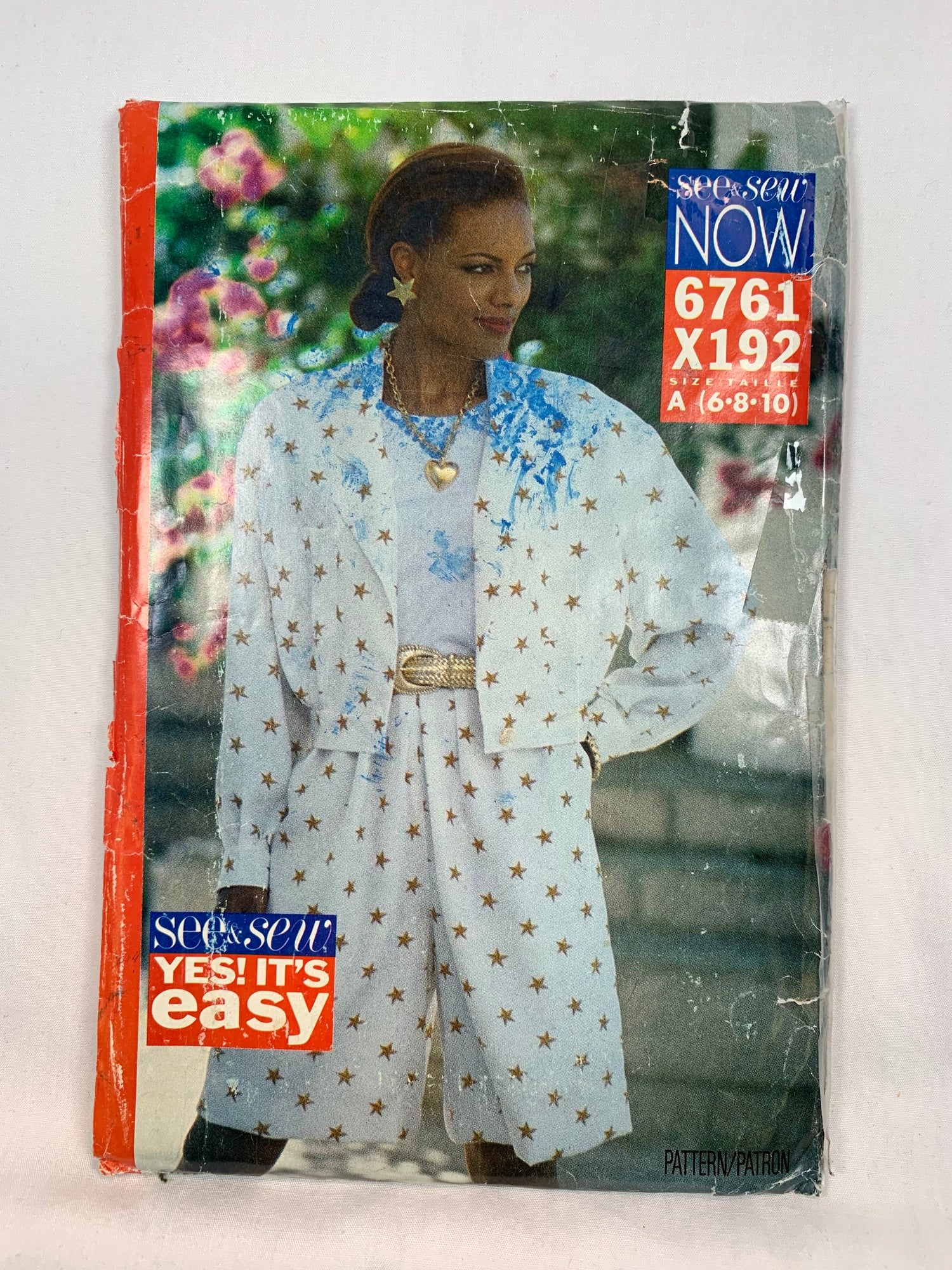 Butterick 6761 Misses' Jacket, Split Skirt, Size 6-10, Cut, Vintage 1993