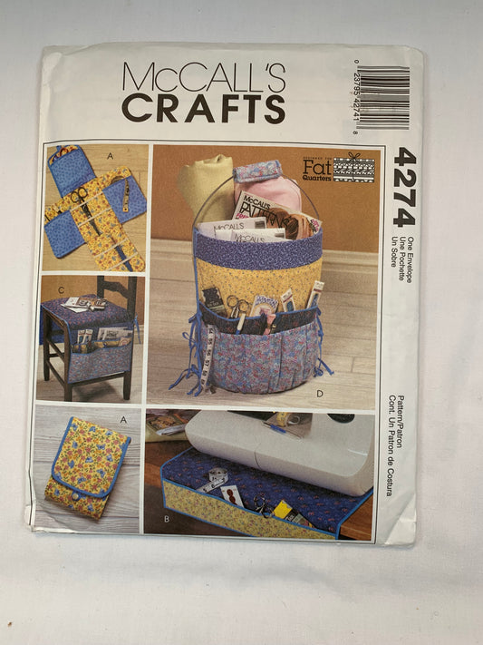 McCall's 4274 Crafts Sewing Organized Accessories, Uncut, 2003
